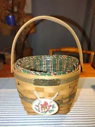 Longaberger Basket. • Jingle Bell Christmas Collection 1994. 1994 Christmas Edition. Good condition.