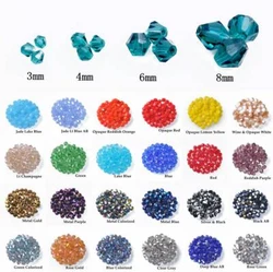 Shape: Bicone. Size 3mm 4mm 6mm 8mm. Process: Faceted Cut. Condition: Loose beads only, do not include string or...