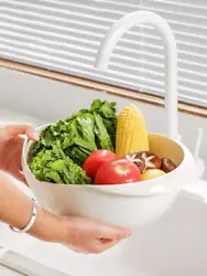 Plastic Rice Bowl Strainer, Multicolor. Good quality : Rice, pulses, pasta, noodles, fruits, vegetables washer and...