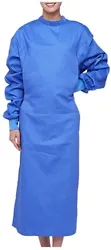 Protective gowns are used by patients and practitioners for exams and procedures in clinics, physicians offices or...