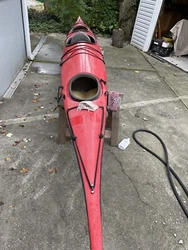 fiberglass sea kayak 16’6” long SEALUTION style. Wilderness Systems SEALUTION sea kayak 16’-6” long. Harry...