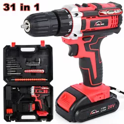 You can carry out projects in any difficult place. The 20V lithium-ion electric drill driver with front LED work light...