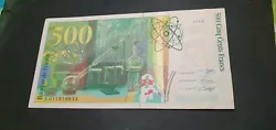 Billet de 500 Francs Pierre et Marie Curie -- 1994 -- Sans Épinglage.