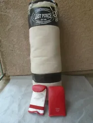This Punching bag is excellent. The punching bag is made of Sturdy canvas. front side of the punching bag. for working...