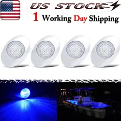 Features: These New LED Boat Navigation Lights Includes 4Pcs 3