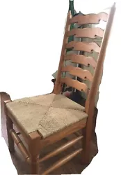 Wooden Chairs. A perfect pair! In such great condition, used as decorative. Condition is 