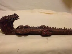 A finely detailed red dragon made of resin approx. 14