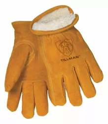 Tillman 1450 Leather Drivers Gloves feature rugged, bourbon brown select Shoulder split cowhide leather for premium...