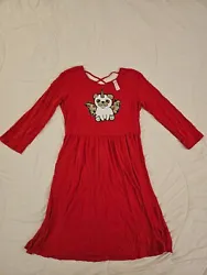Christmas Pug Unicorn Red Dress - only worn once!