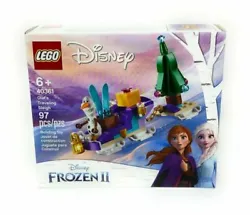 Own the magic of Disneys Frozen with this LEGO set featuring Olafs Traveling Sleigh. With 97 pieces, this set includes...