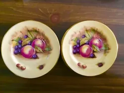Vtg ANSLEY Orchard Gold Porcelain Dessert Plate 16cm Excellent Condition (8 pieces). These plates were sitting in the...