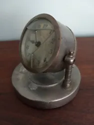 Antique Desk Clock Made In Germany Swivels Great Look - Works. No name or markings that indicate a maker, Made In...