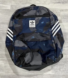Adidas Backpack PreOwned Black/Blue/Grey Camo