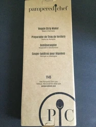 Pampered Chef Veggie Strip Maker Grater #1145 – New in original Box.