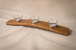 wine barrel decor (Candle holder).