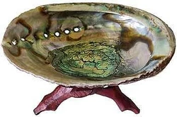 Useful for burning cone or resin incense, as a receptacle for smudge sticks, holder for crystals or trinkets,...