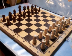Pion haute qualité et solide/pion en Bois peint et vernis. Lot Neuf de 32 Pièces déchecs en bois pour jeu déchecs....