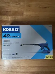 NEW Kobalt 40v Max Cordless Handheld Power Cleaner Kit w/ Charger & Battery. Condition is New. Shipped with USPS Ground...