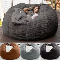 【Soft Material】The bean bag cover is made of high-quality soft fluffy material, skin-friendly, soft & comfortable,...