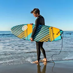 Foam construction for ocean, lake, outdoors. Great for beginners to advanced surfing enthusiasts. The 6ft Swallow Tail...