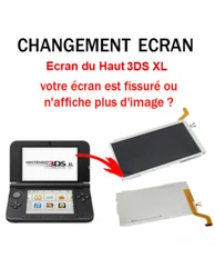 Pour Console Nintendo 3DS XL. Ecran LCD Supérieur Top (Ecran du Haut). Ecran LCD 3