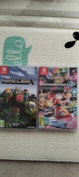 Lot Switch Mario Kart Et Minecraft. Les 2 sont en Français et fonctionnels.  Envoi rapide et protégé en Mondial Relay