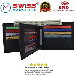Bifold closure. Protect your RFID Credit Cards, Debit Cards, ID Cards from electronic pickpocketing. Leather wholesale...