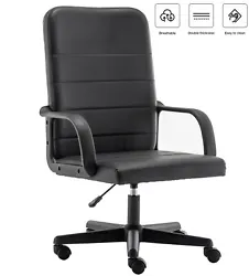 【Ergonomic Design】The chair adopts a high-back design, a concave seat cushion and a waterfall-style back edge,...