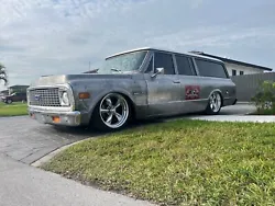 This 1971 Chevrolet Suburban is a modified vehicle. The owner has had it for 2 years. The vehicle is drivable.
