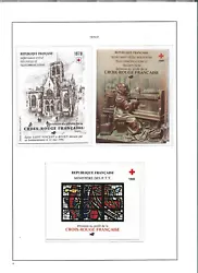 Vends:lot de 3 carnets croix rouge neufs N° 1981 complet.