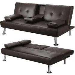 SPECIFICATIONS: Material: Artificial Leather & Iron; Color: Espresso. MODERN DESIGN: The stylish and fashionable design...