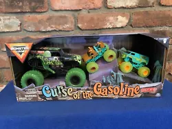 MONSTER JAM GRAVE DIGGER SCOOBY DOO MYSTERY MACHINE Curse of the Gasoline NEW. Brand new FACTORY SEALED TOYExcellent...
