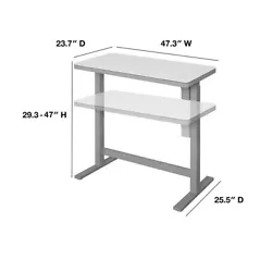 Large, partitioned pencil drawer for organizing desk supplies.