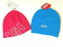 Set of 2 Helly Hansen beanie hats. Unisex style. Our warehouse is full with all of your ski and sport needs.