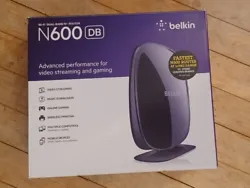 Open box Belkin N600 DB Wi-Fi Dual Band N+ Wireless Router 300 Mbps. Not tested (been in storage).  Ships within the US...