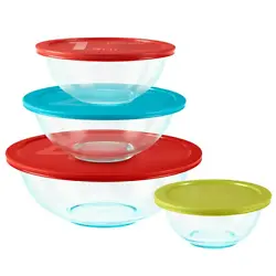 In a versatile range of nesting, stackable sizes, the ribbed bowls have smooth interiors for easy stirring, and the...