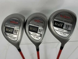 Wilson Staff 3 Lot Midsize/Cleek/Spoon Driver degrees Red Firestick 2.8 Graphite.