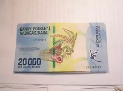 1 BILLET NOUVELLE SÉRIE 20000-ARIARY MADAGASCAR 2017 -NEUF---------------------------------------------.