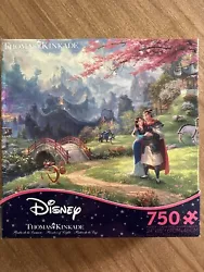 Disney Thomas Kinkade Mulan Blossoms of Love 750 pc Puzzle. Puzzle recently completed, all pieces included. Also comes...
