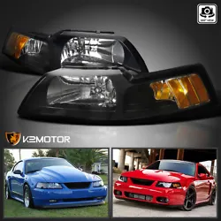 SPECDTUNING DEMO VIDEO 1999-2004 FORD MUSTANG 1PC HEADLIGHTS. 1999-2004 Ford Mustang models only. Factory style...