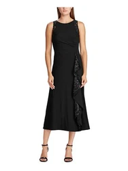 Manufacturer: RALPH LAUREN. Occasion: Evening. Jewel Neck. Manufacturer Color: Black.