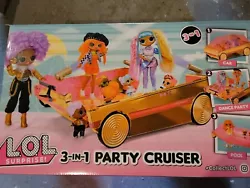 Experience endless fun with the L.O.L. Surprise 3-in-1 Party Cruiser Car! This amazing playset comes with a surprise...