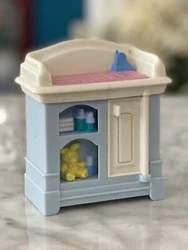 FISHER PRICE Loving Family Dollhouse BABY CHANGE CHANGING Blue TABLE Nursery. In good used condition. Fully intact....