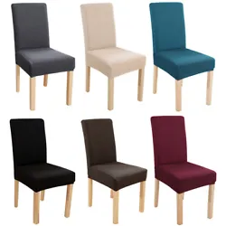 Soft Fabric Chair Cover Elastic Seat Slipcovers Spandex Stretch Chair Protectors. These spandex chair covers are the...