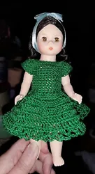 This is for the dress only. DOLL NOT INCLUDED. This dress is made out of size 10 crochet thread.