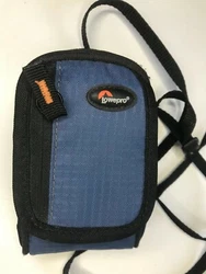Lowepro Blue Digital Camera Case & Sony BC-CSGC Charger. Condition is 