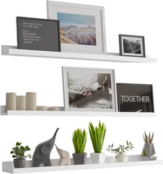 Create a wall photo collage without putting lots of walls on the wall with these decorative shelves. Endless Options:...