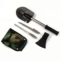 Portable & Compact - This shovel folds up and fits in a high quality waist bag to carry at your side. Knives and saws...