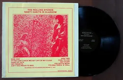 NASTY HABITS IN GLASGOW LIVE 1976. ROLLING STONES. 1 LP VINYL.