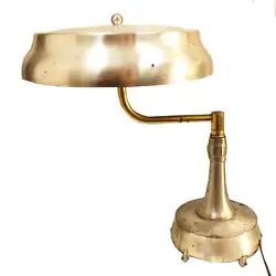 Made before 1930s this unique lamp is unlike any weve ever seen. From New in box to used antiques, all pieces/hardware...